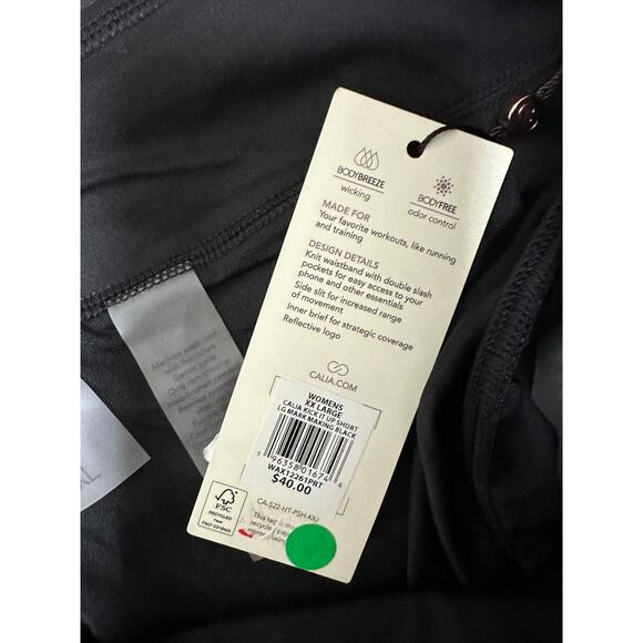 Calia Shorts Women XXL NWT Black Workout Gym Running Training - Picture 8 of 9